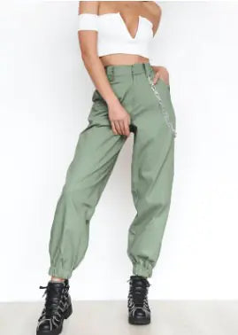 New Women's Casual Solid Color Harem Pants