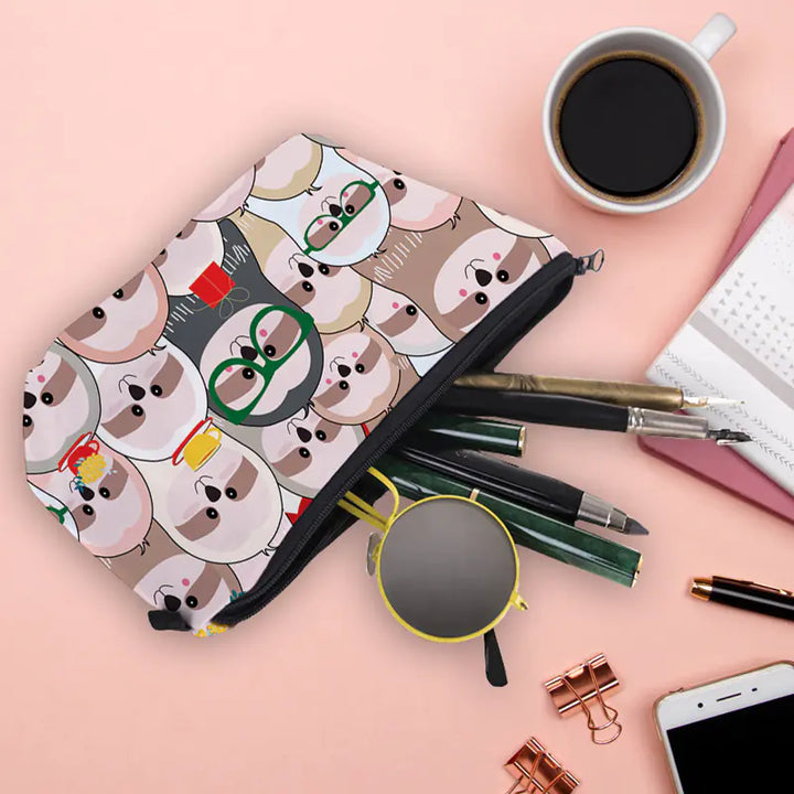 Women's Waterproof Canvas Makeup Clutch Bag