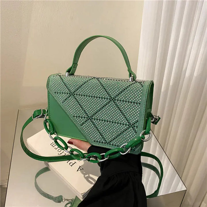 Women's Fashion Diamond One Shoulder Messenger Bag