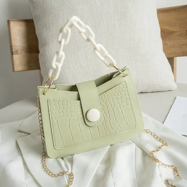Women's Stone Pattern Underarm Shoulder Messenger Bags