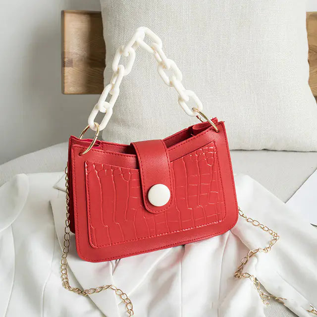 Women's Stone Pattern Underarm Shoulder Messenger Bags
