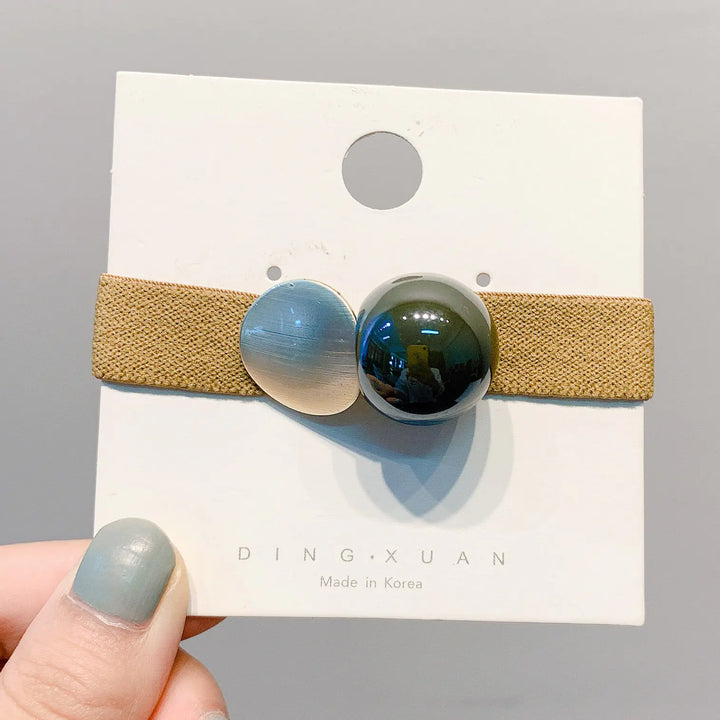 Korean Style Hair Ties - Cute Geometric Hair Accessories
