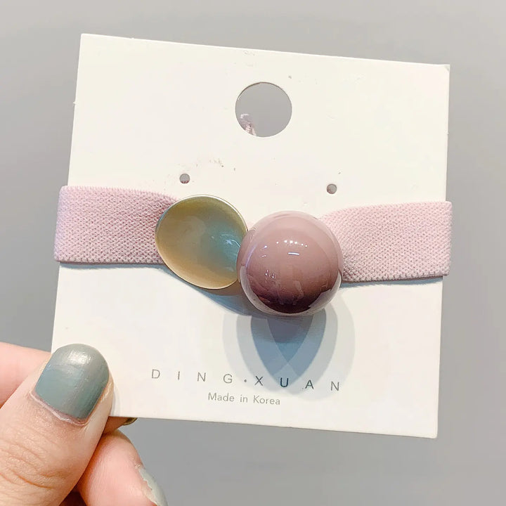 Korean Style Hair Ties - Cute Geometric Hair Accessories