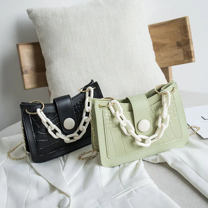 Women's Stone Pattern Underarm Shoulder Messenger Bags