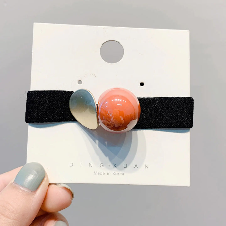 Korean Style Hair Ties - Cute Geometric Hair Accessories